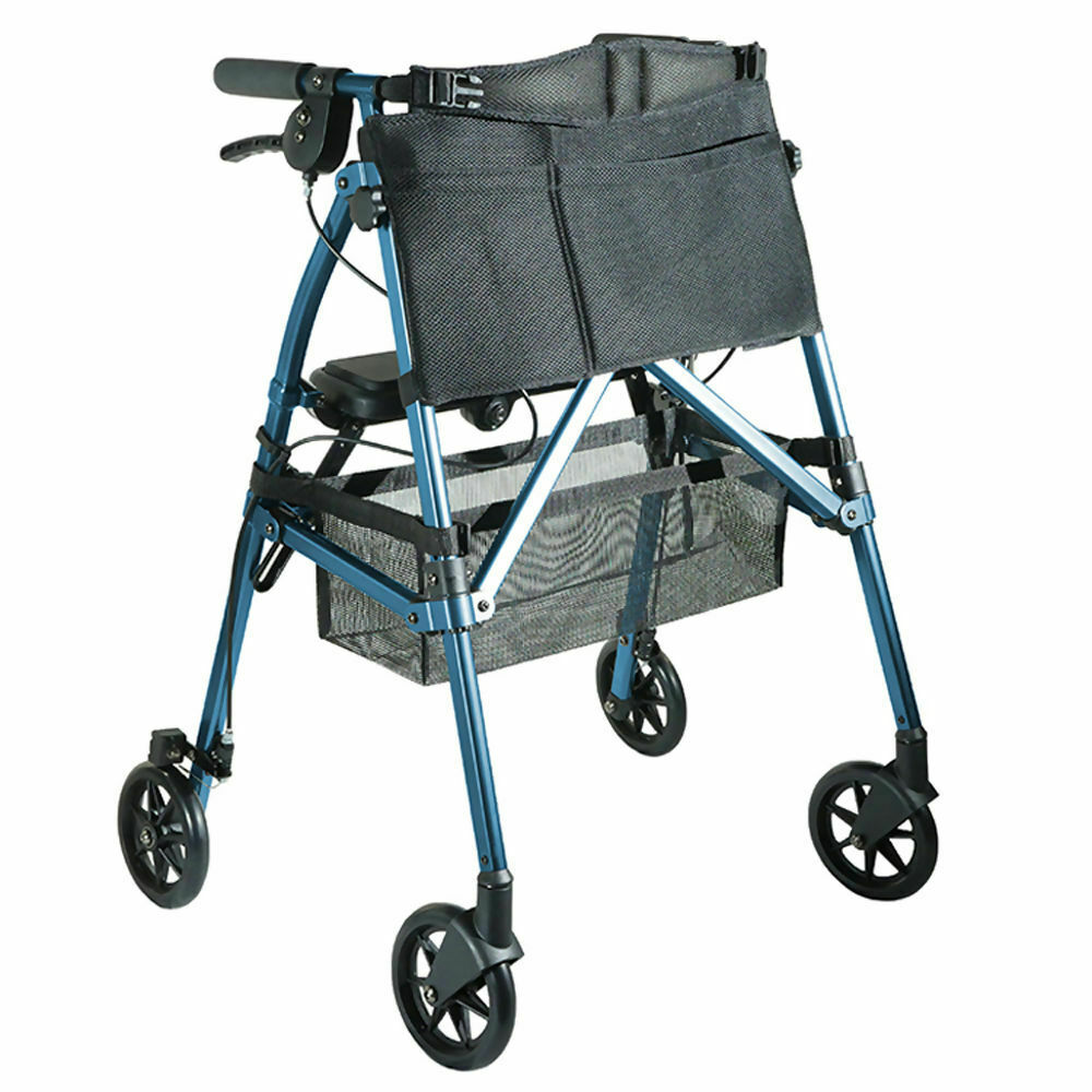 EZ Fold N Go Rollator - Blue